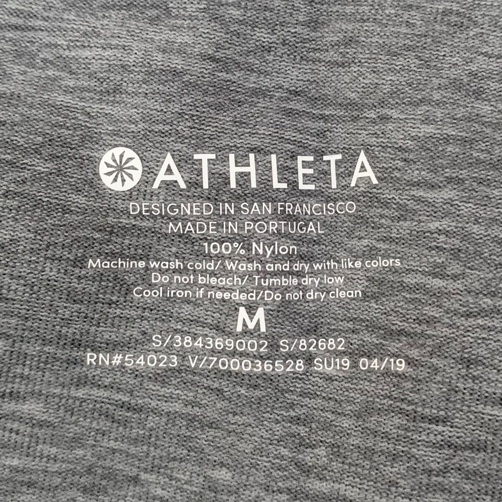 Athleta Heather Gray Split Back Workout Tank - image 3